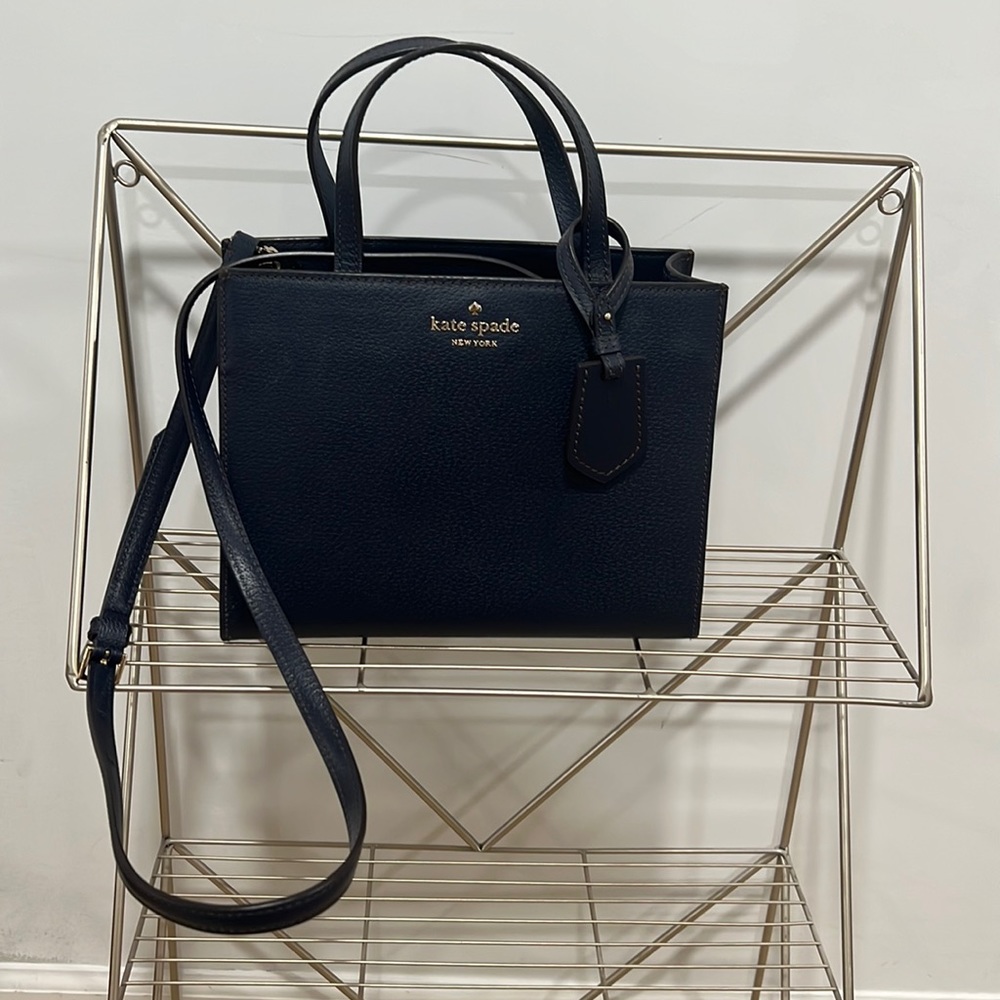 Kate Spade Thompson Street Sam Satchel - Navy Blue